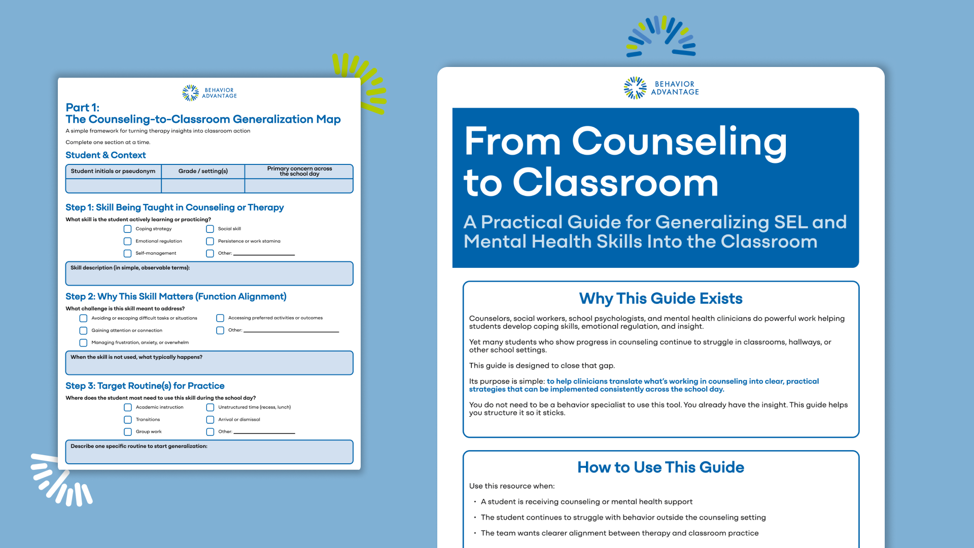 Therapy-to-Classroom Translation Toolkit for School Counselors