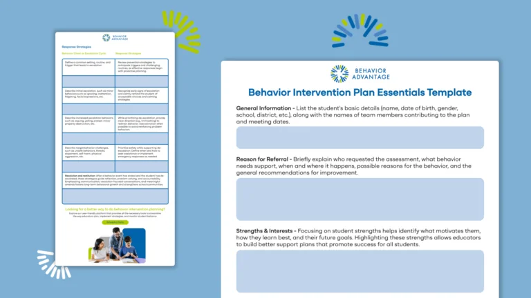 Behavior intervention plan template thumbnail.