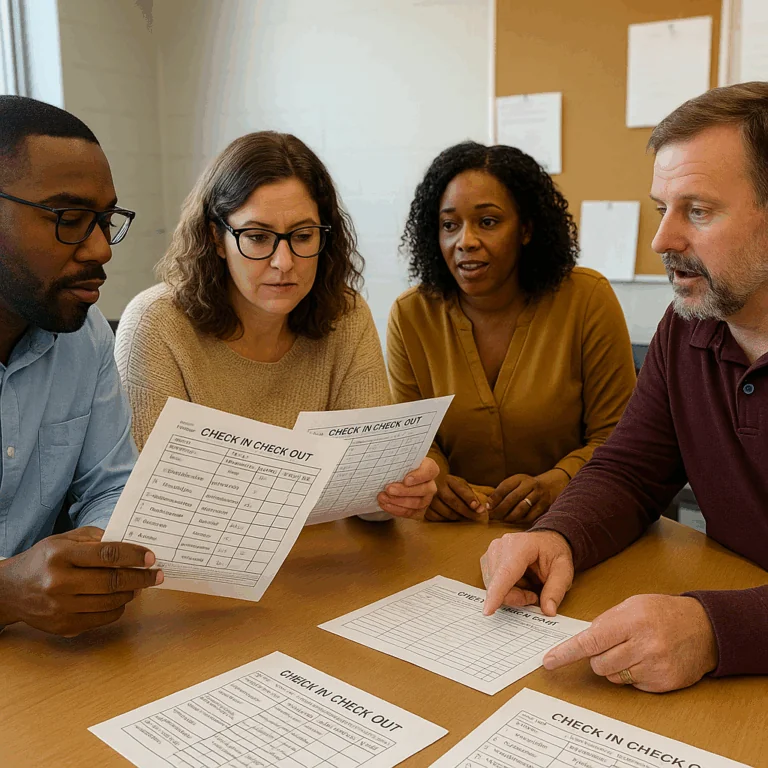 Check-in Check-Out Sheets Teachers