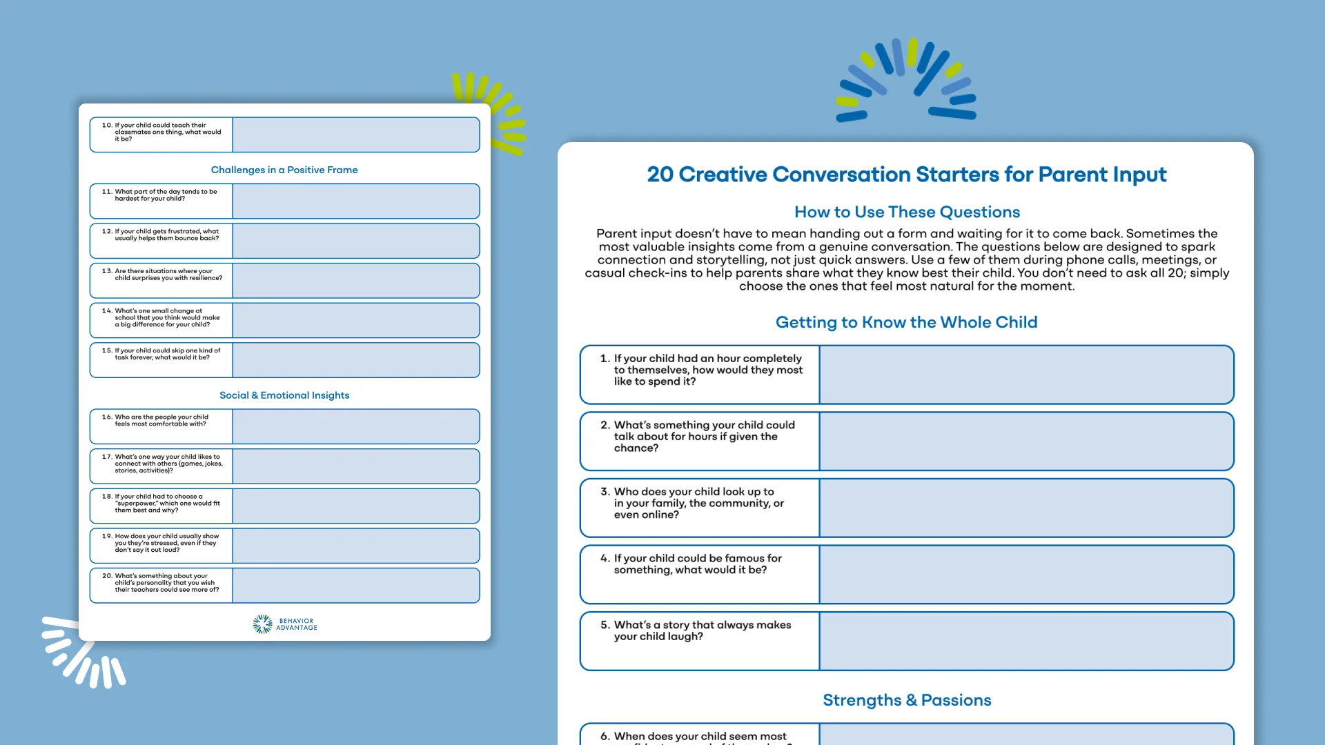 20 Creative Conversation Starters for Parent Input