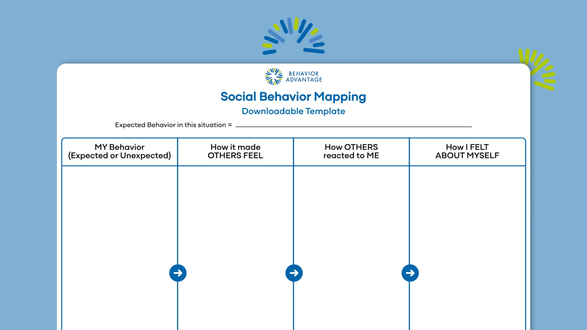 Social Behavior Mapping Template