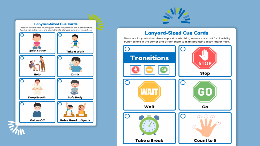 De-escalation Cue Cards