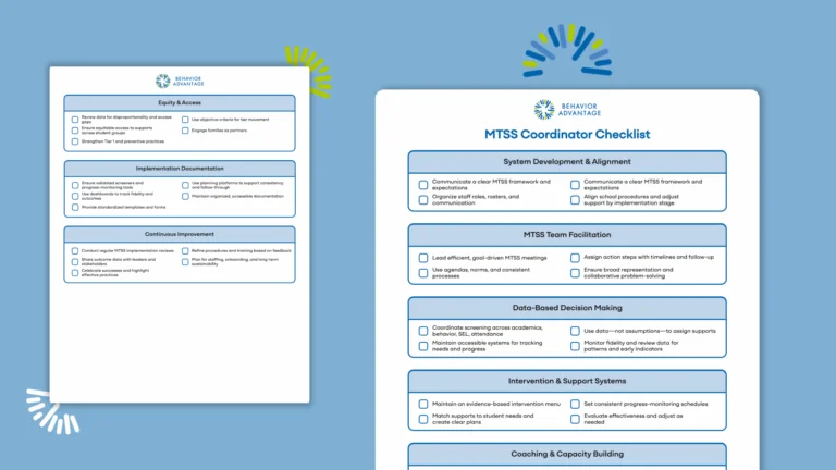 MTSS-B Coordinator Checklist