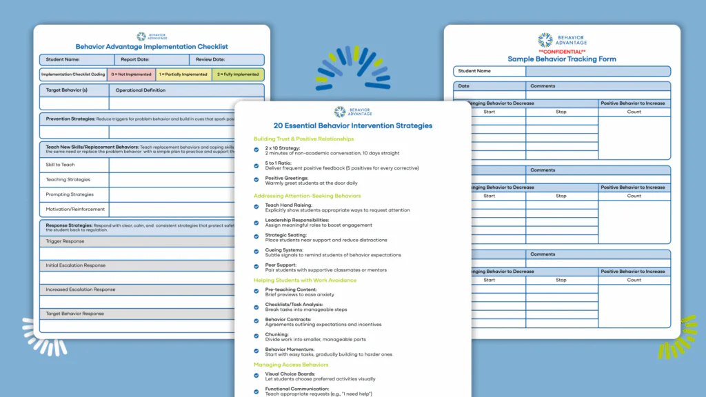 Behavior Plan Starter Kit