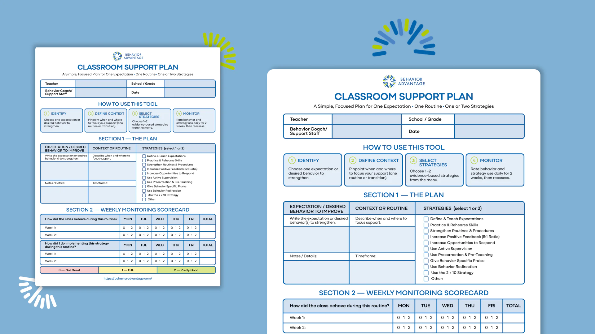 Classroom Behavior Plan vs BIP
